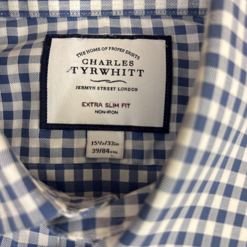 Charles Tyrwhitt Dress Shirt Extra Slim Fit Non Iron Lot Of 6 Mens 15.5 32/33 - Picture 6 of 16